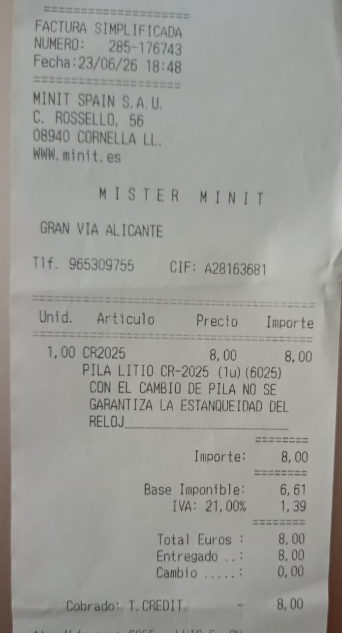 Ticket original